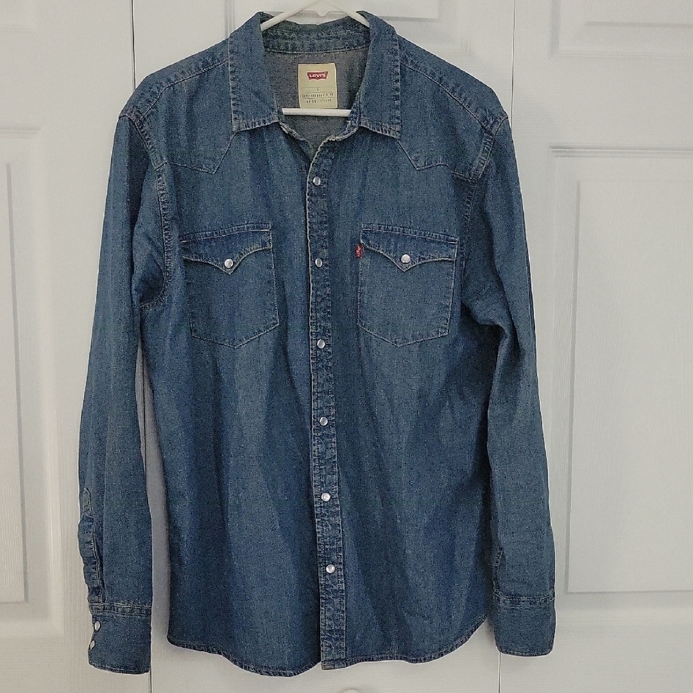 Levi's Blue Casual Button Down Shirt